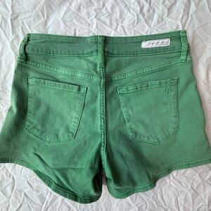Articles Of Society Green Jean Shorts